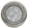 Plafonnier COMPAKLIGHT 6 led SMD dia 102 inox, 10-30v, WW